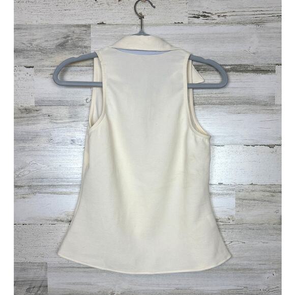 Kilo Tango Women’s S White Collared Sleeveless Polo Golf Shirt Top NEW - Picture 6 of 7